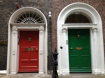 Georgian Houses in Dublin, Ireland
